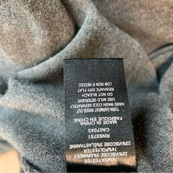 GRAY embellished long sleeve turtleneck Sz L - Picture 6 of 9